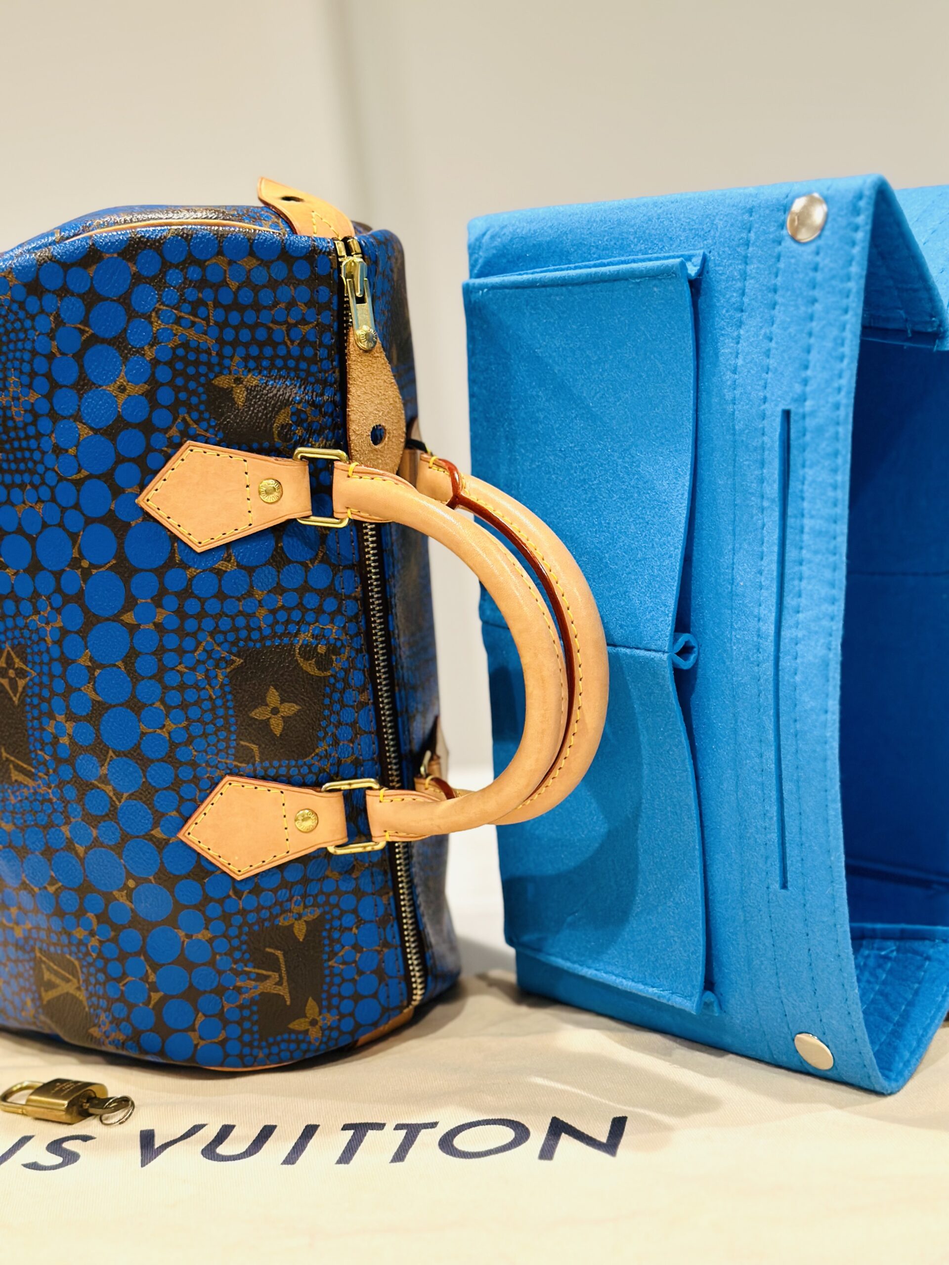Yayoi Kusama Monogram Speedy 30 Royal Blue — image 8