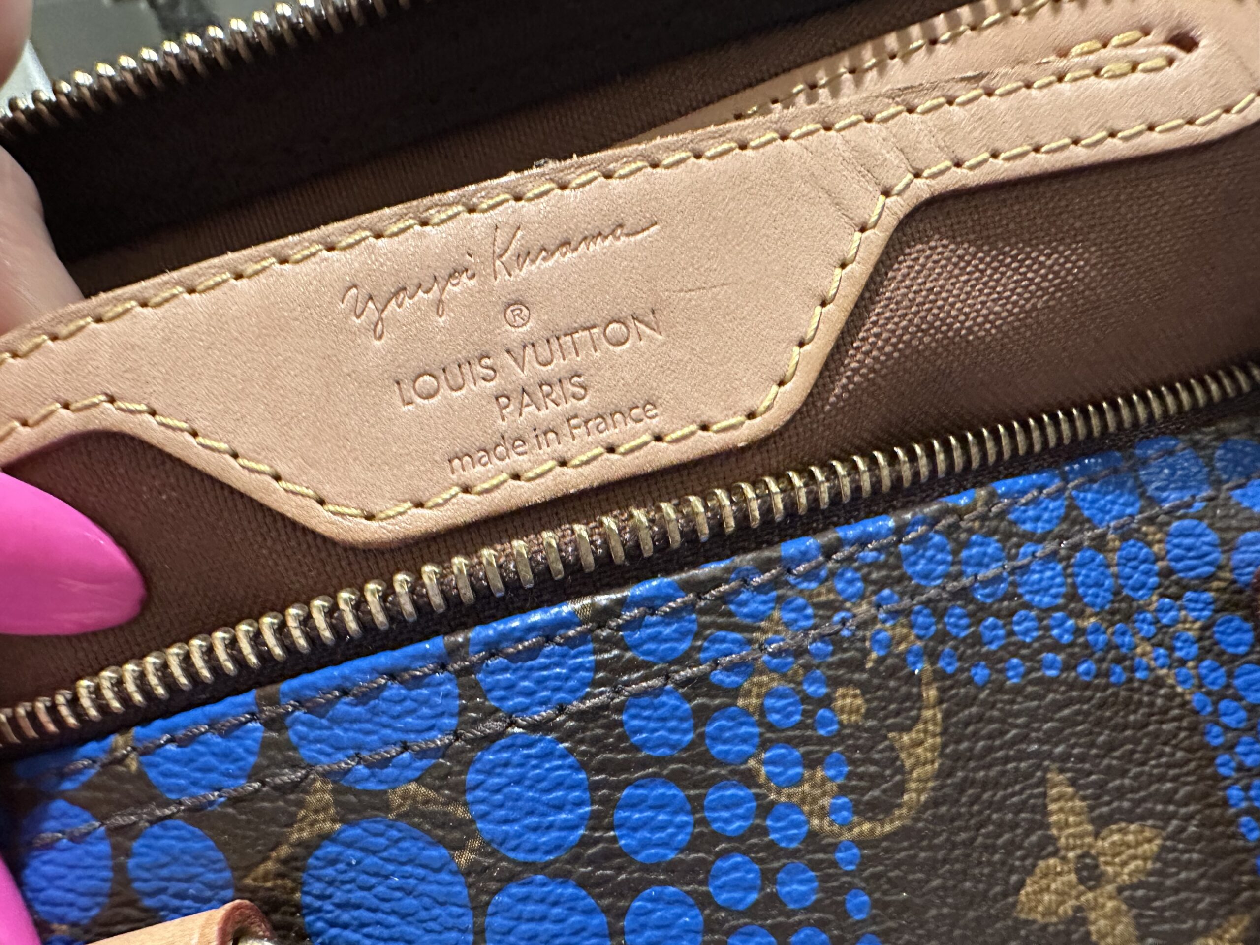 Yayoi Kusama Monogram Speedy 30 Royal Blue — image 10