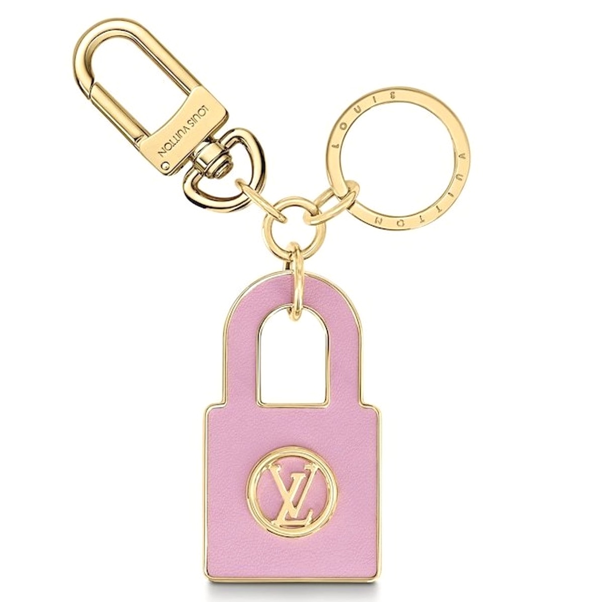 Portocle Lively Blue Pink Gold Hardware Bag Charm/Keychain