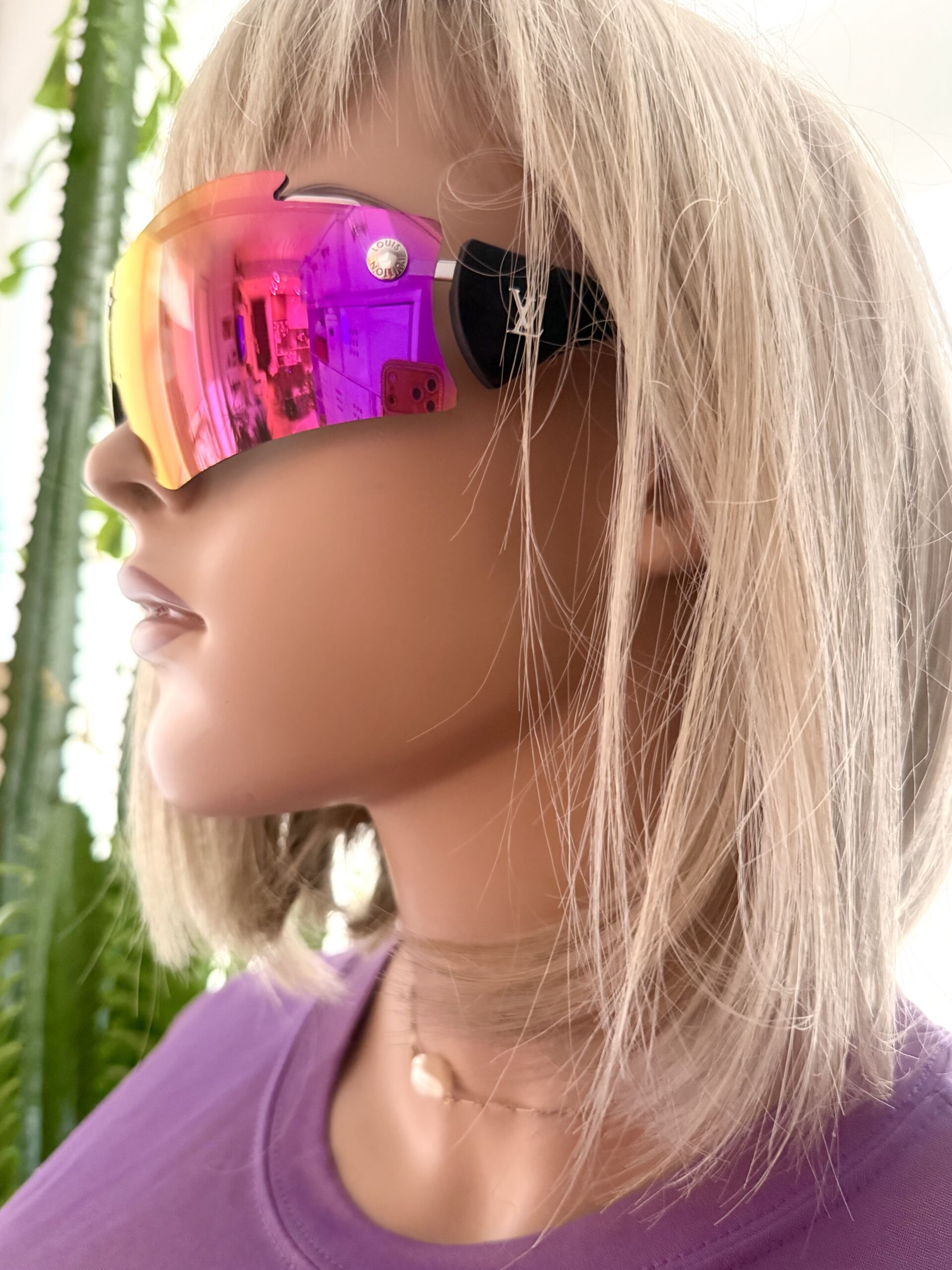 Mirror Mask Hot Pink Chameleon Sunglasses Z2729U — image 7