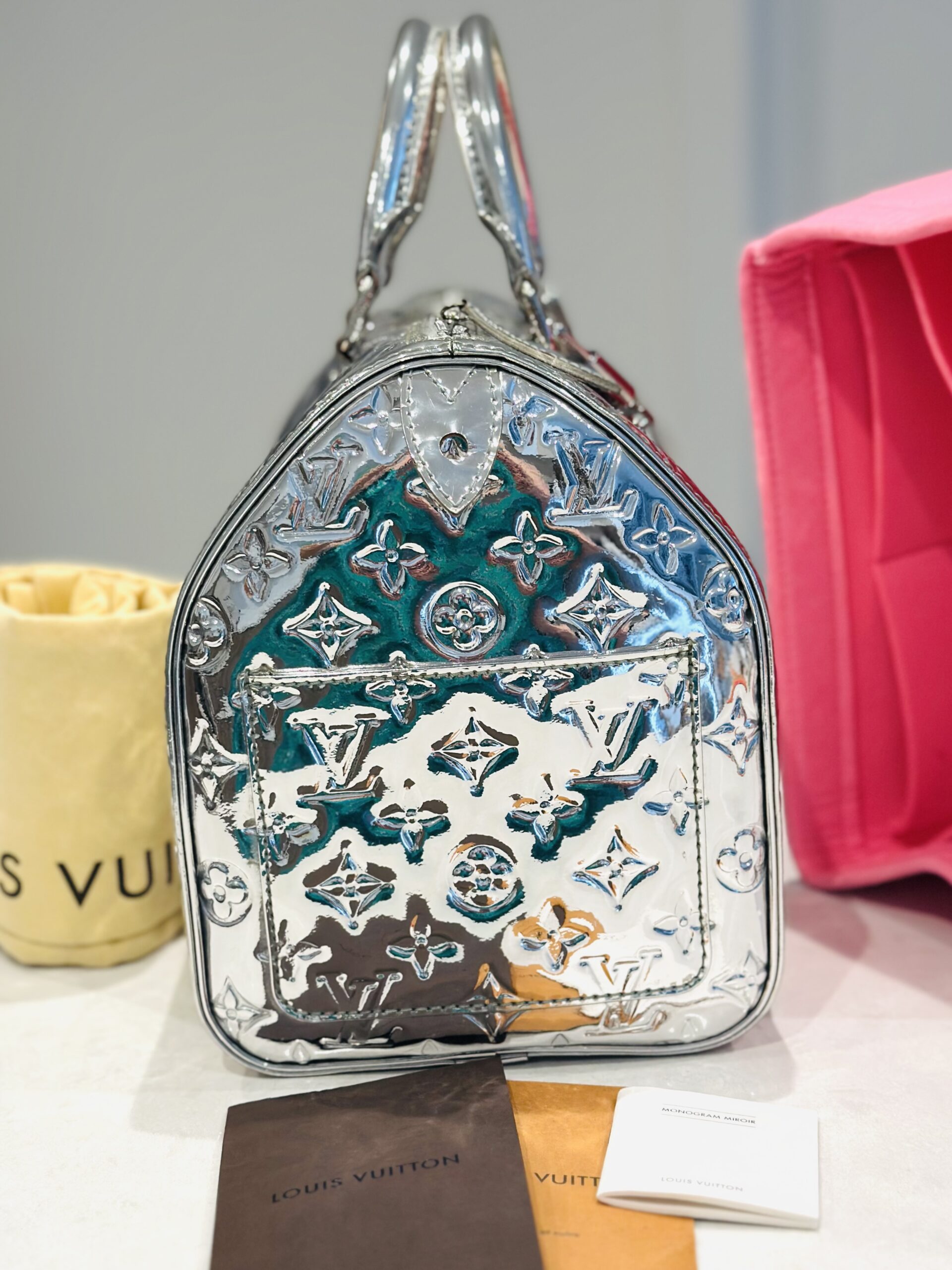 Miroir Monogram Silver Speedy 30 Handbag — image 7