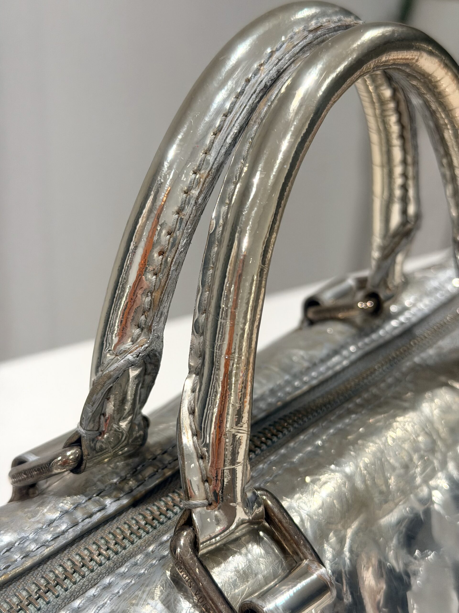 Miroir Monogram Silver Speedy 30 Handbag — image 12
