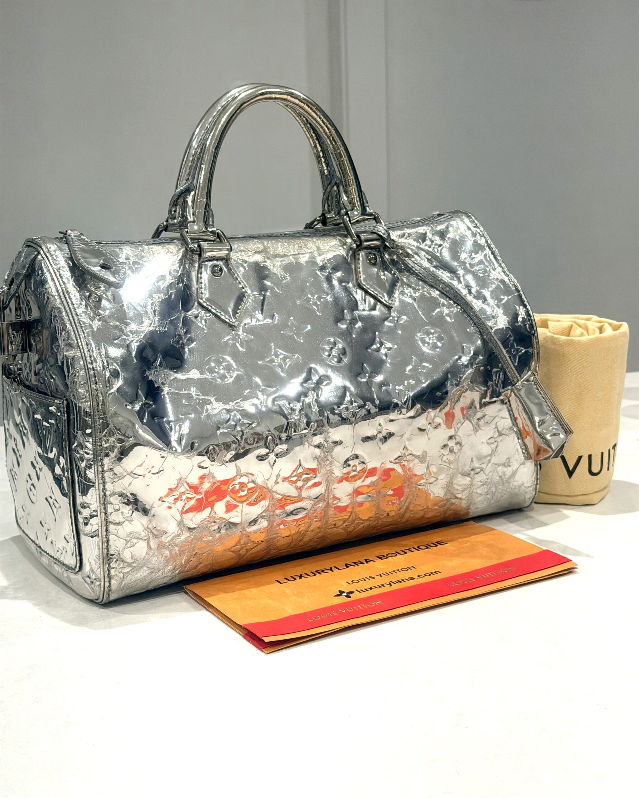 Miroir Monogram Silver Speedy 30 Handbag — image 6