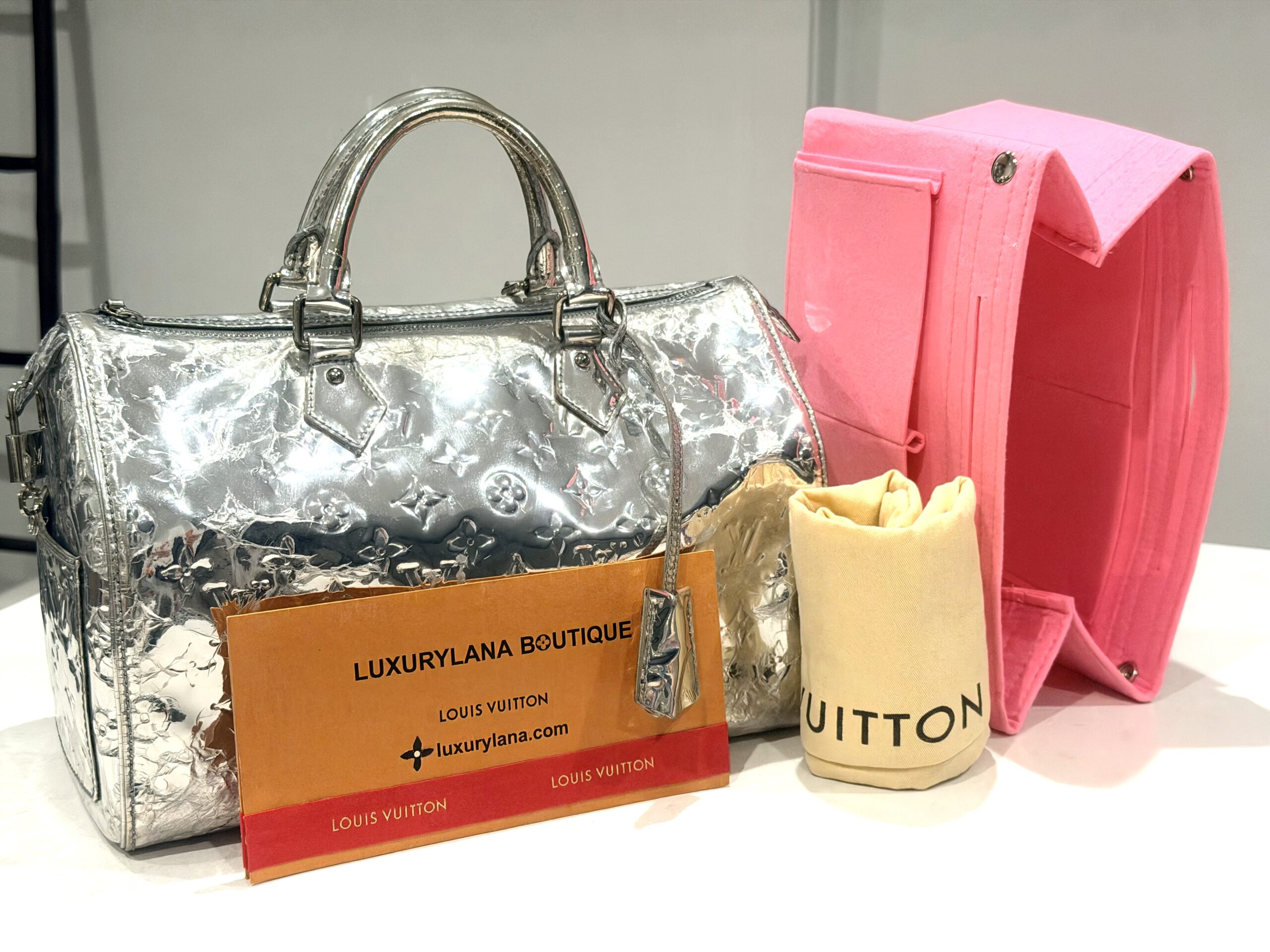 Miroir Monogram Silver Speedy 30 Handbag — image 5