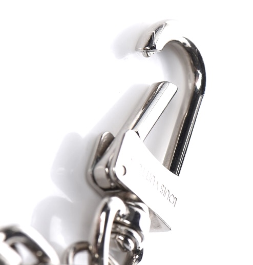 Silver Initial Damier Charm Bolt & Heavy XL Extender Chain & Key Ring — image 4