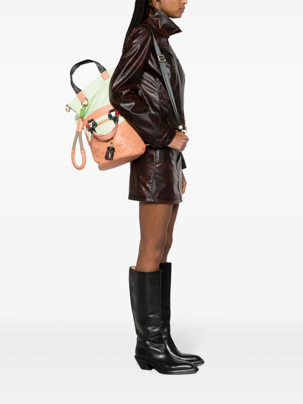 Absolutely Rare 3-Way Empreinte Leather Monogram Underground Duffle Bag Collection of 2010 — image 10