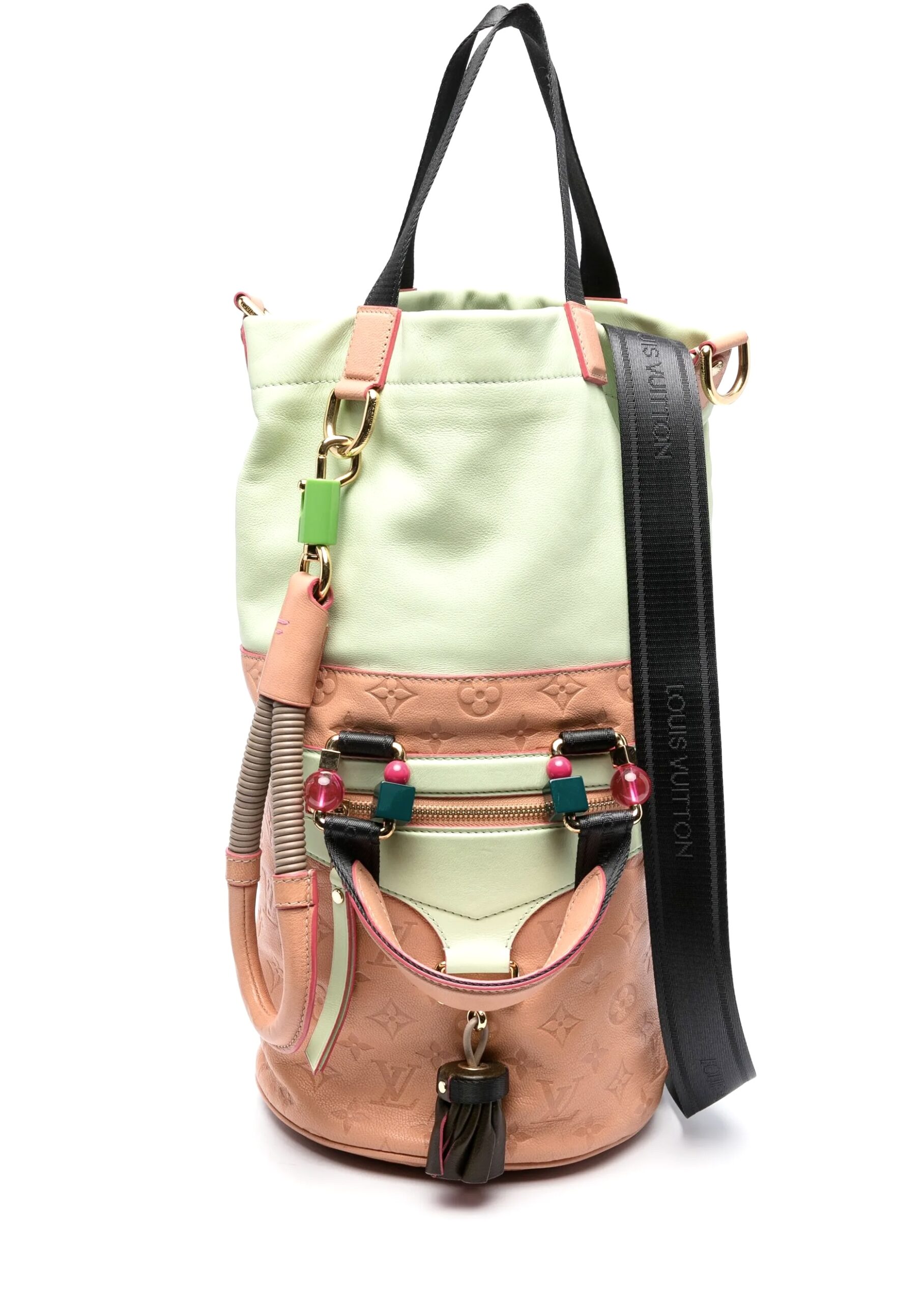 Absolutely Rare 3-Way Empreinte Leather Monogram Underground Duffle Bag Collection of 2010