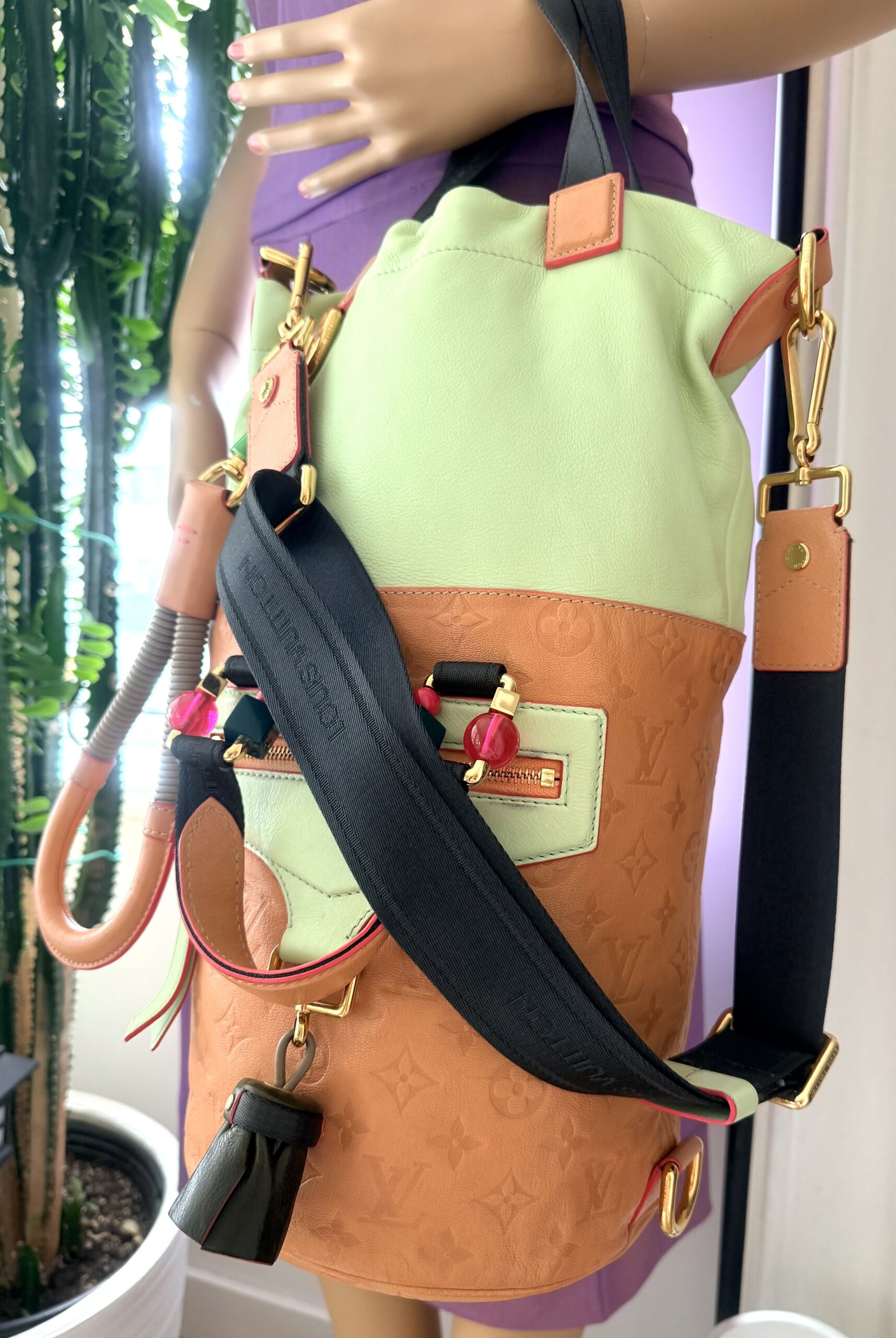 Absolutely Rare 3-Way Empreinte Leather Monogram Underground Duffle Bag Collection of 2010 — image 12