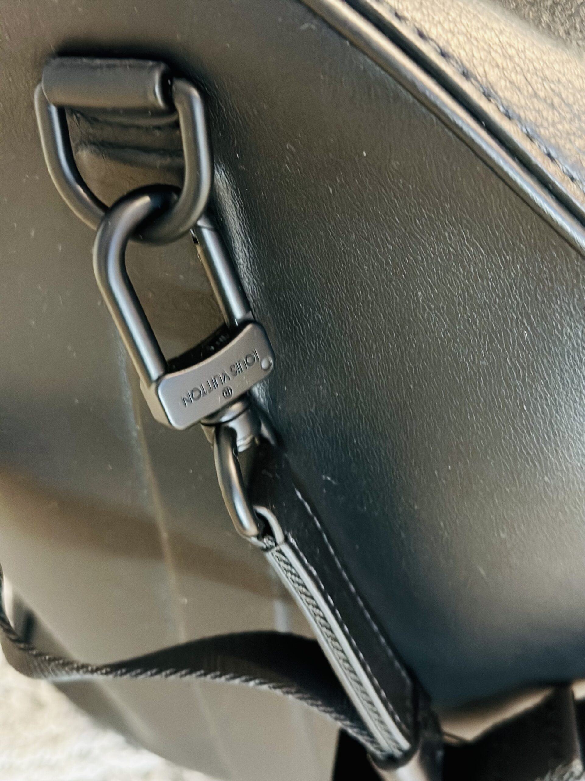 Boston Black Infinity Leather Keepall Bandouliere 50 — image 11