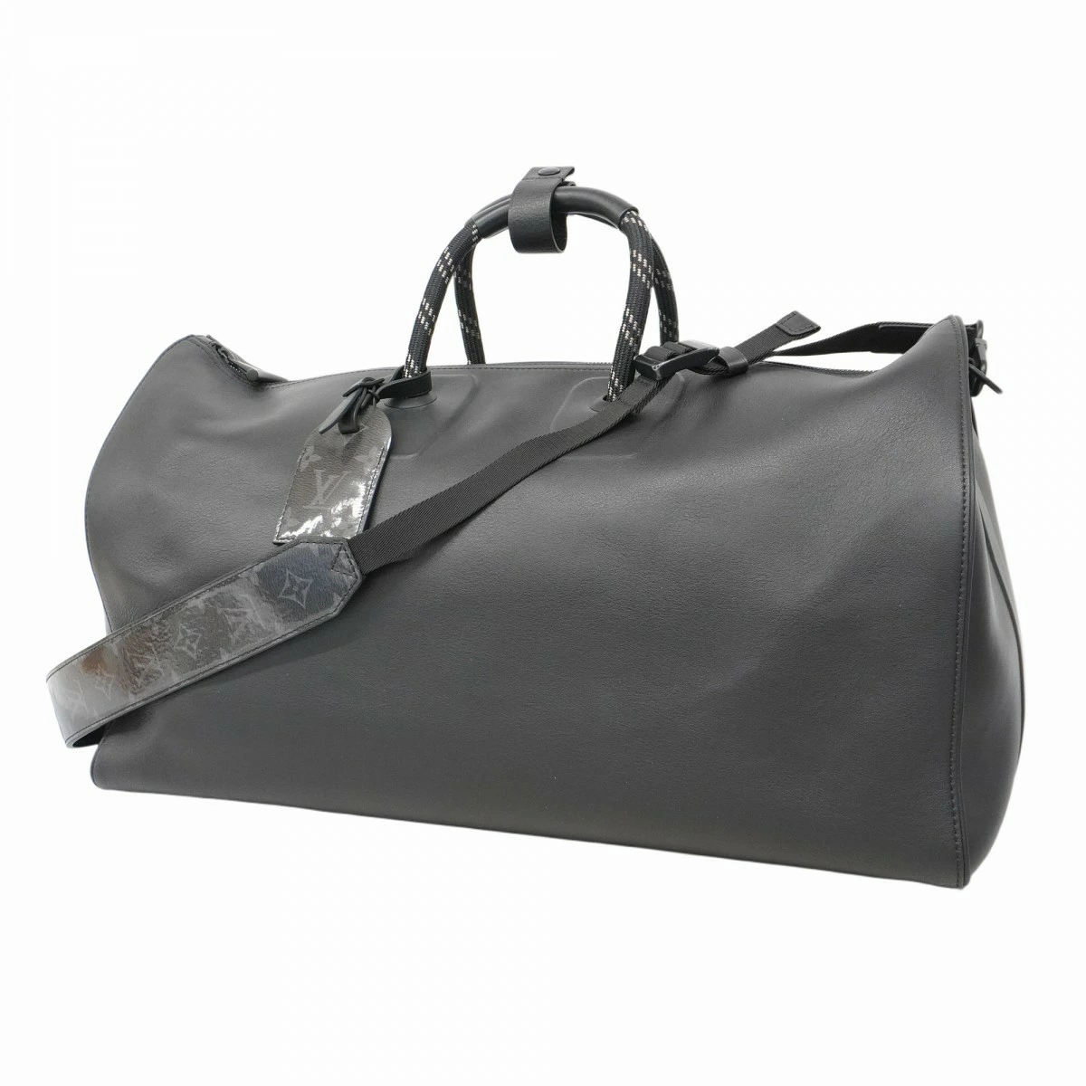 Boston Black Infinity Leather Keepall Bandouliere 50 — image 7