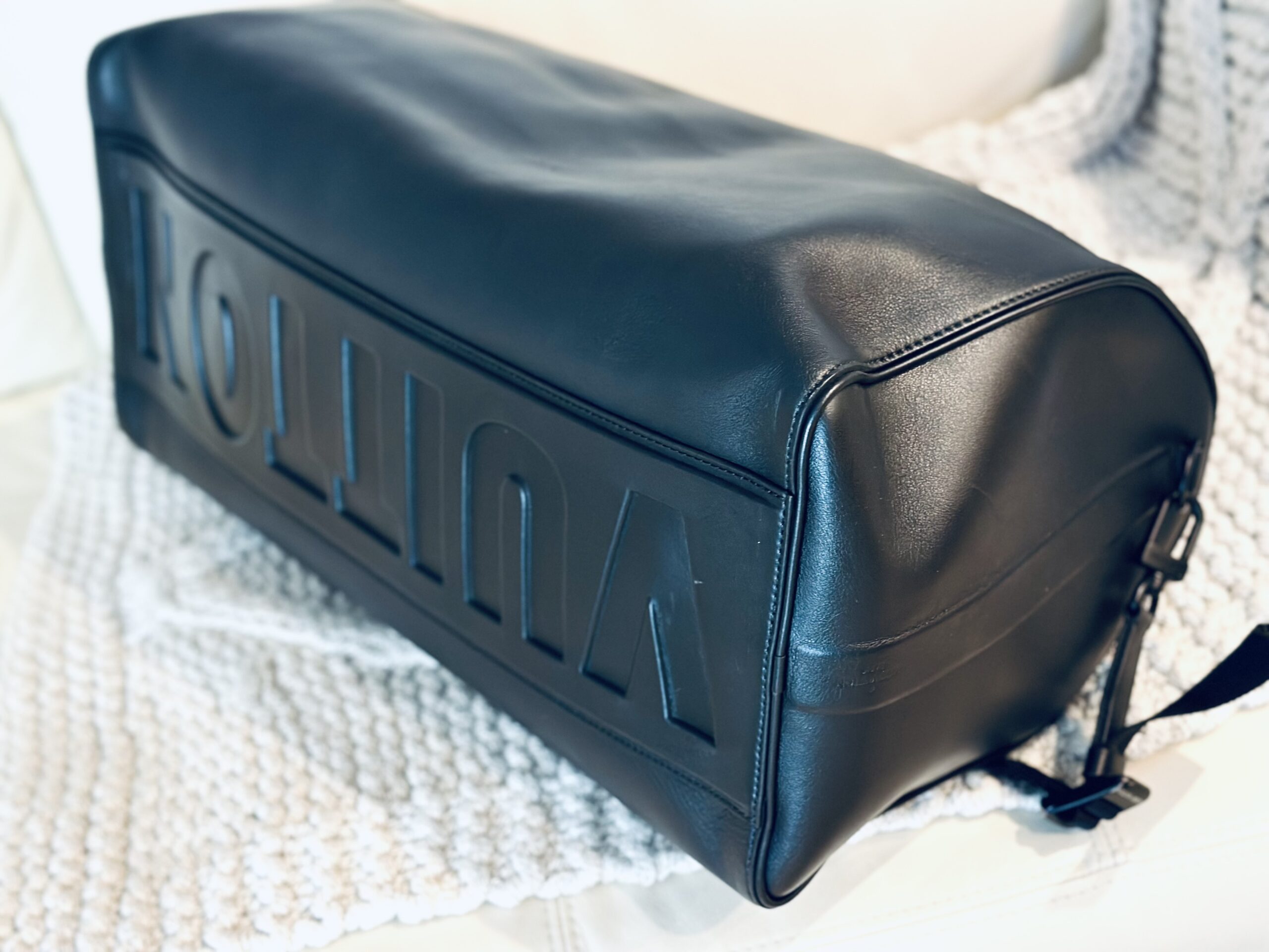 Boston Black Infinity Leather Keepall Bandouliere 50 — image 10