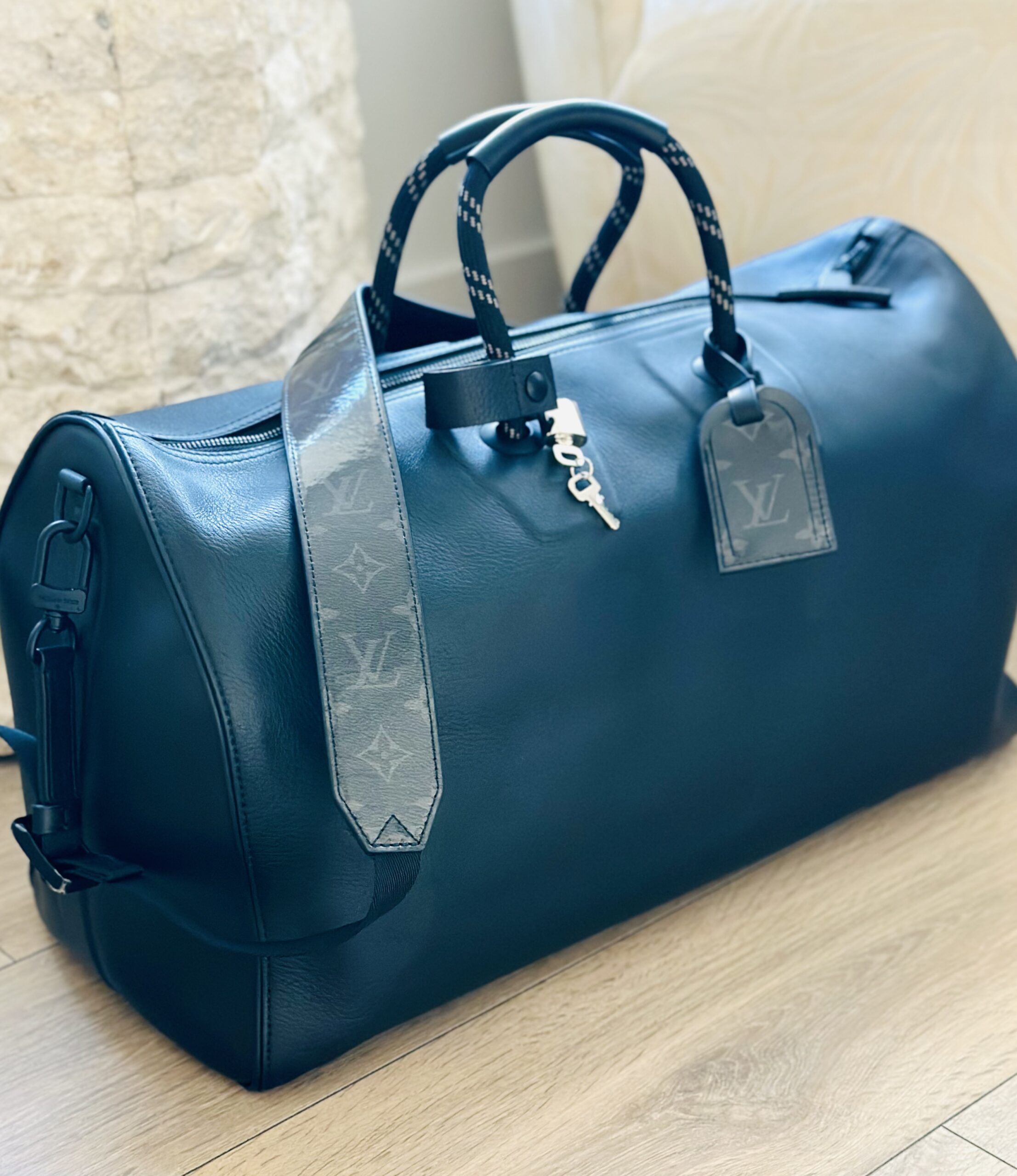 Boston Black Infinity Leather Keepall Bandouliere 50 — image 5