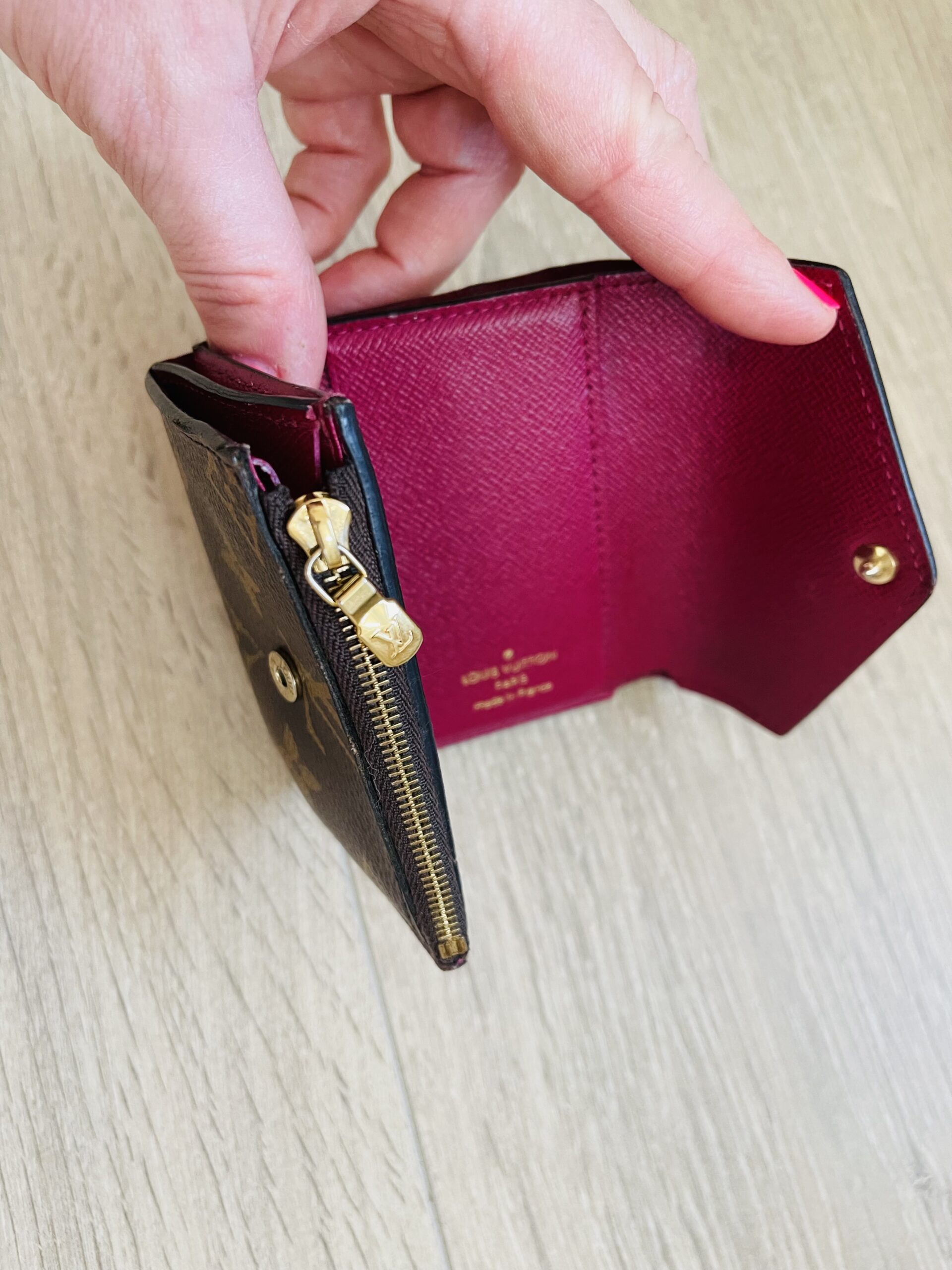 Monogram Canvas Zoe Small Wallet Coin Bill Purse — image 8
