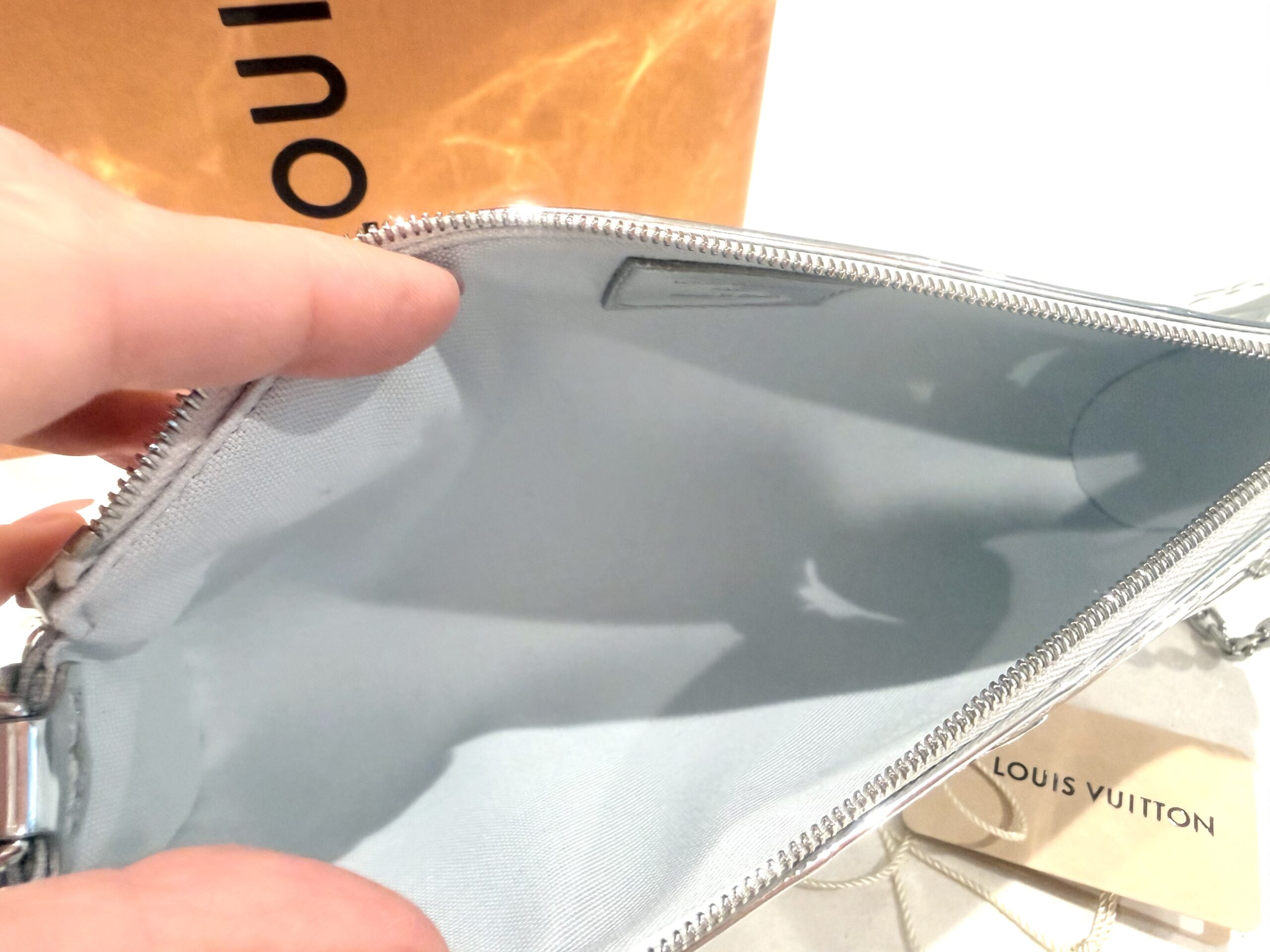 Monogram Miroir Pochette Eva Silver — image 10