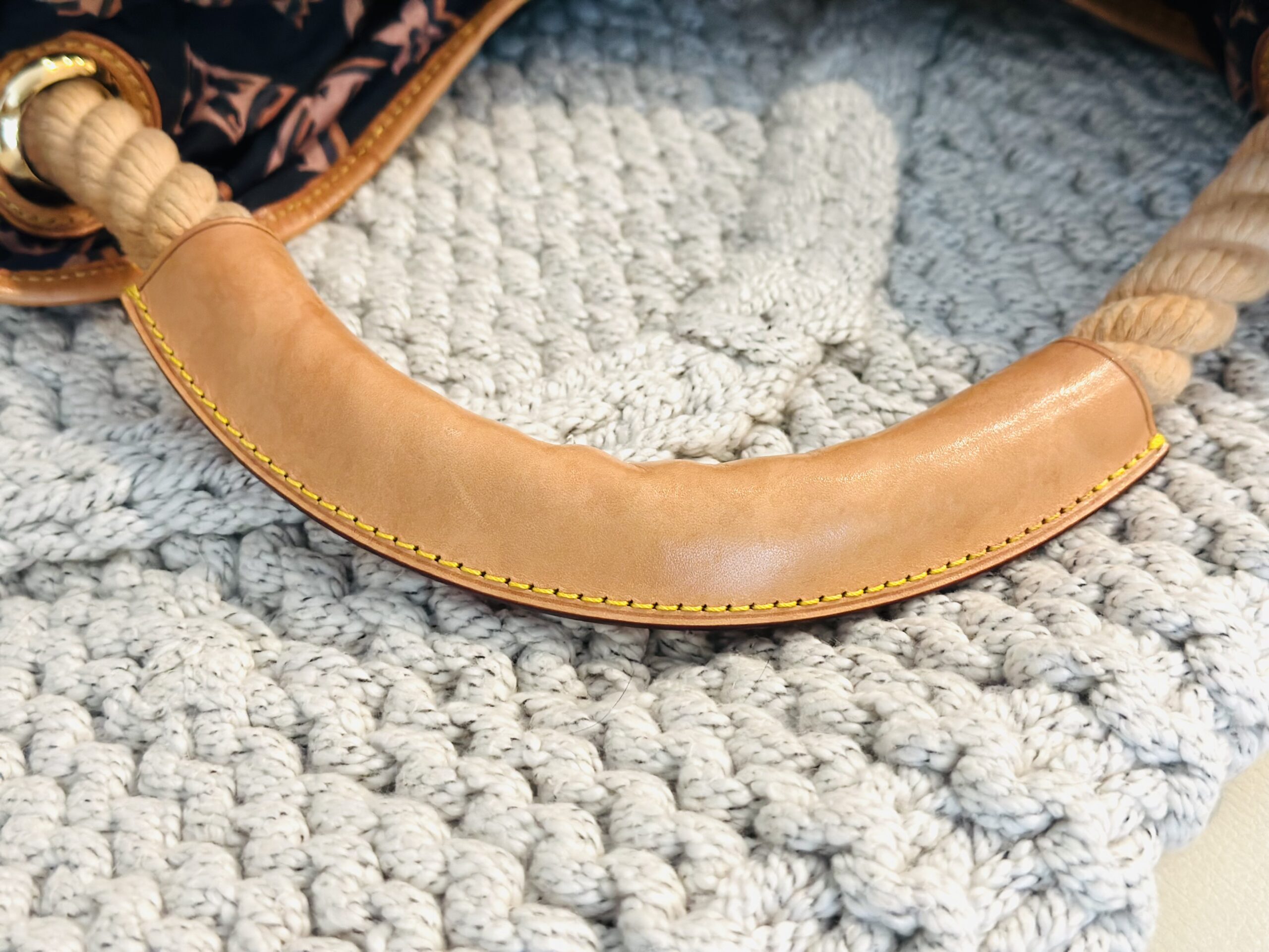 Monogram Cruise Bulles MM Navy Blue Hobo Handbag — image 9