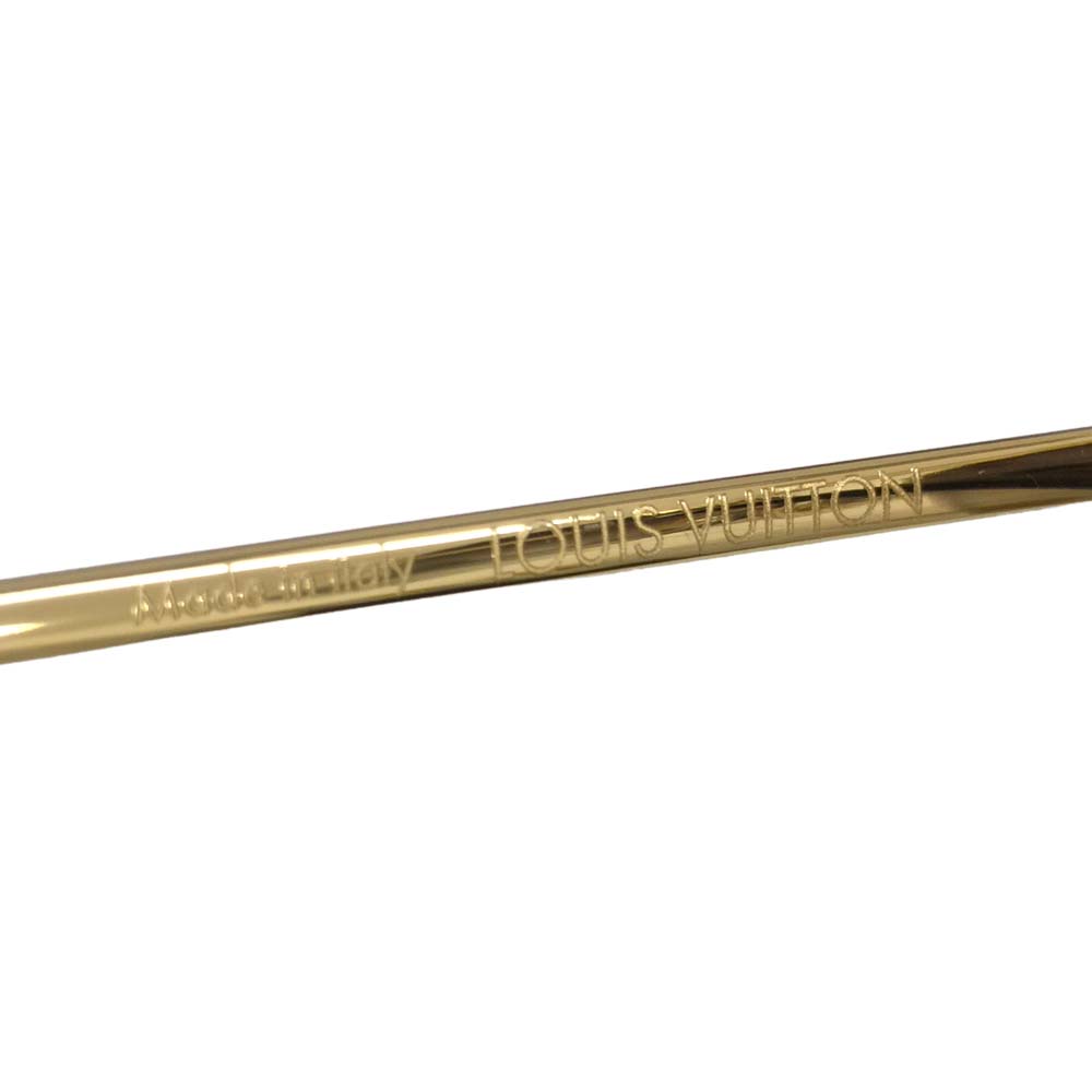Clockwise Monogram Aviators Gold/Purple Chameleon Sunglasses — image 7