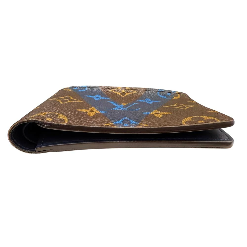 Monogram V-Blue Signature Portefoille Multiple Wallet — image 7