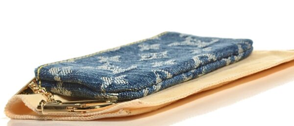 Louis Vuitton, Bags, Sold Louis Vuitton Denim Coin Pouch Key Cles