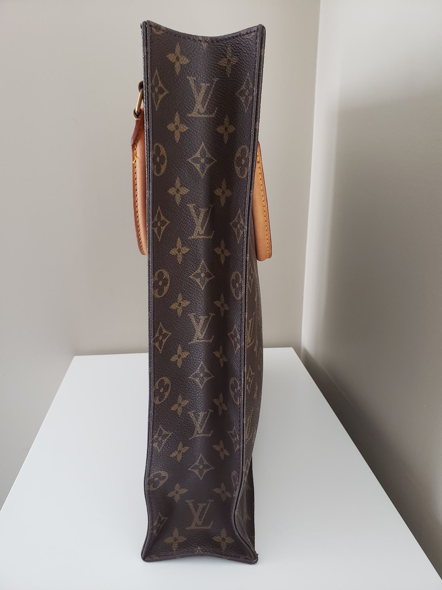 Louis Vuitton Monogram Sac Plat Hand Bag M51140 LV N1271A412 (No