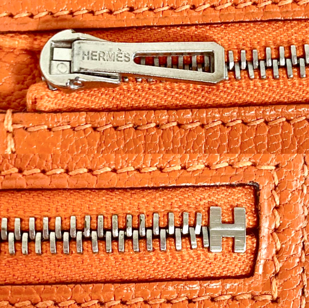 Hermes Orange Epsom Bearn H-Wallet