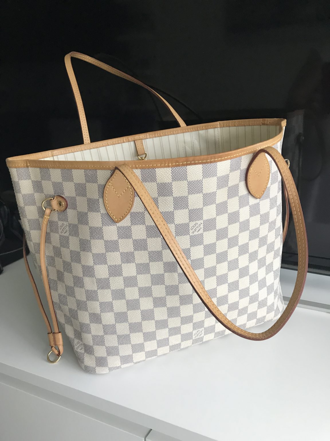 Neverfull MM Damier Azur Tote Bag