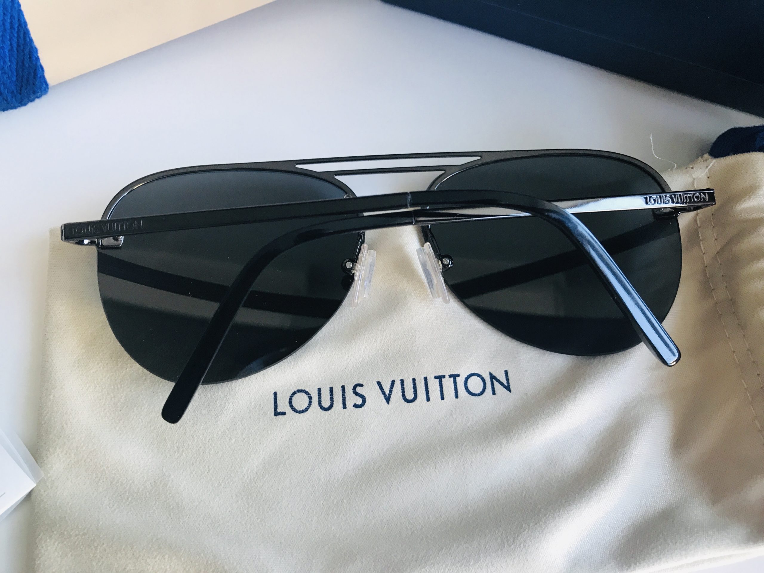 LOUIS VUITTON Monogram Clockwise Sunglasses Z1019W Dark Gun 1091245