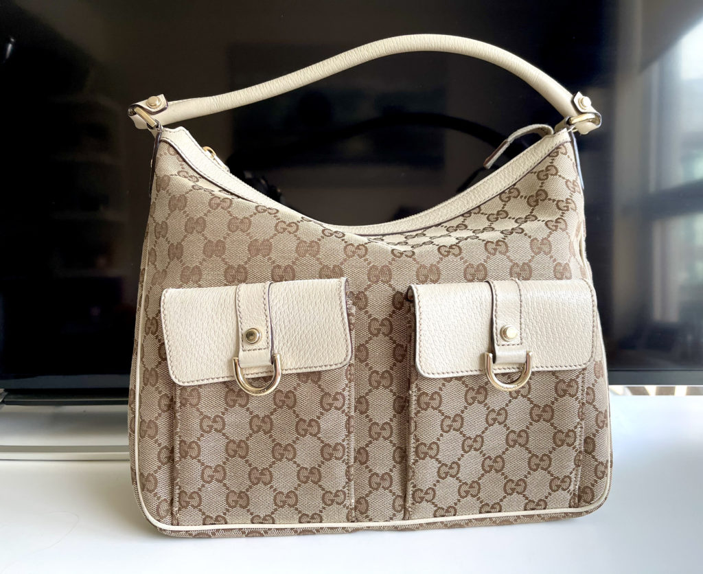 Gucci Brown GG Supreme GG Canvas Pocket Hobo QFB1FM0L0B006