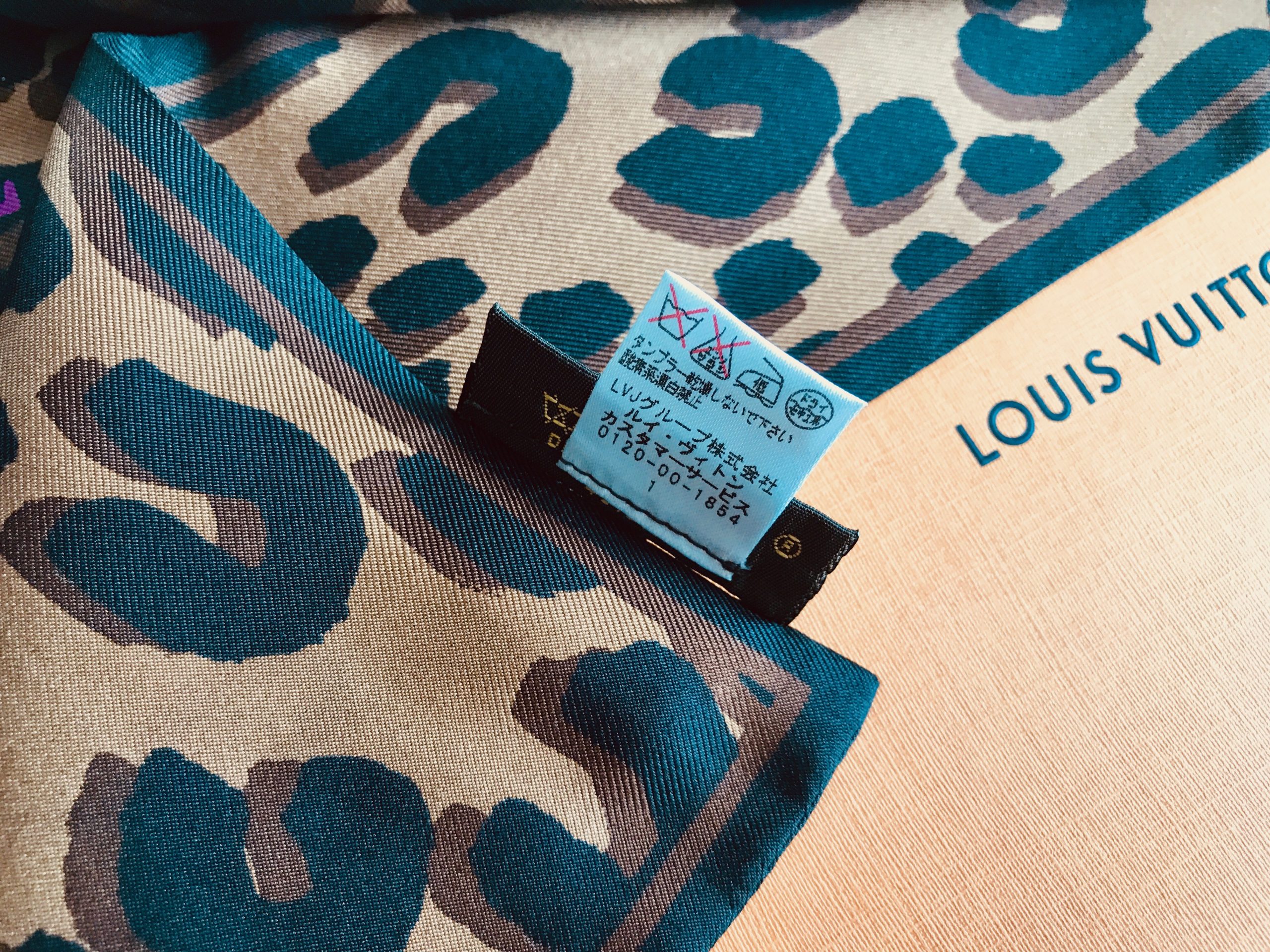 Louis Vuitton Stephen Sprouse Leopard Bandeau Blue Silk Scarf - SOLD