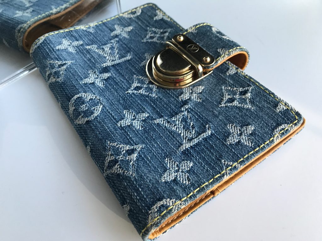 Louis Vuitton Monogram Blue Denim Agenda Day Planner