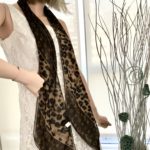 Louis Vuitton Leopard and Monogram Silk Crepe Scarf - Yoogi's Closet