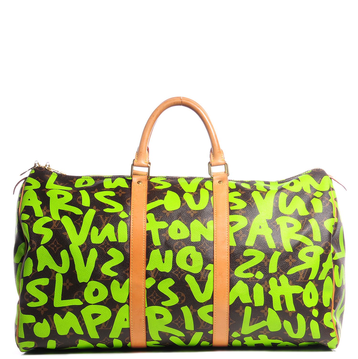 Louis Vuitton Stephen Sprouse Keepal 50 Neon Green 100% Authentic