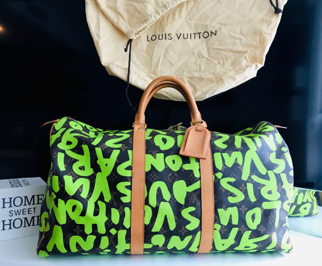 Louis Vuitton Stephen Sprouse Graffiti Neon Green Keepall 50