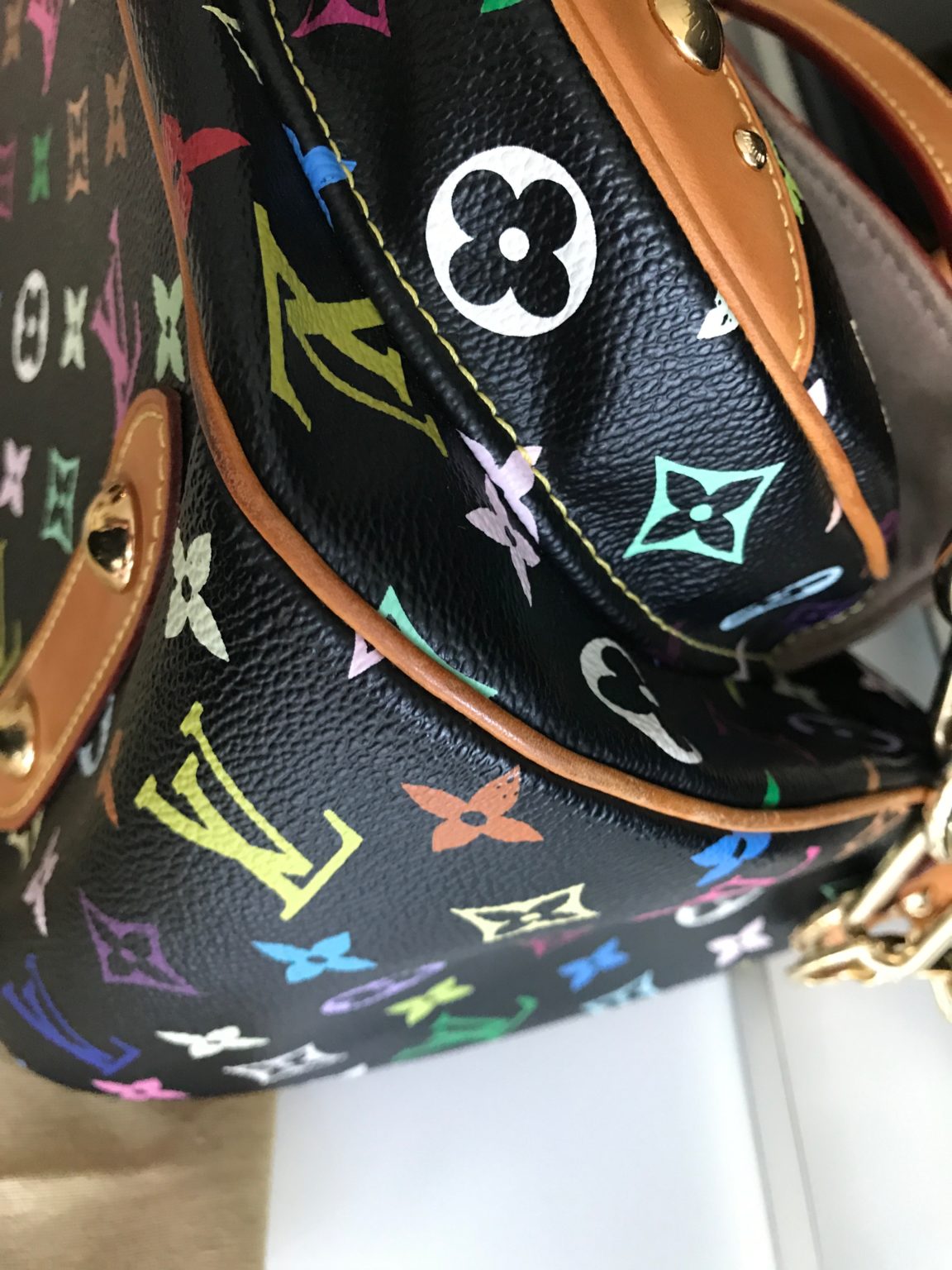 Louis Vuitton Black Multicolor Rita Handbag