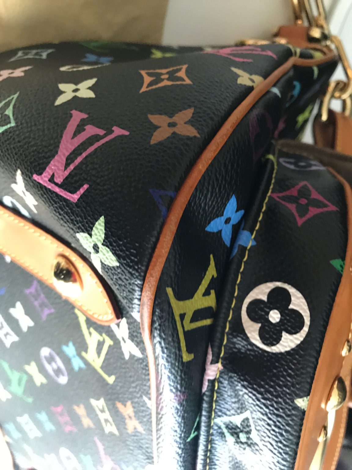 Louis Vuitton Black Multicolor Rita Handbag