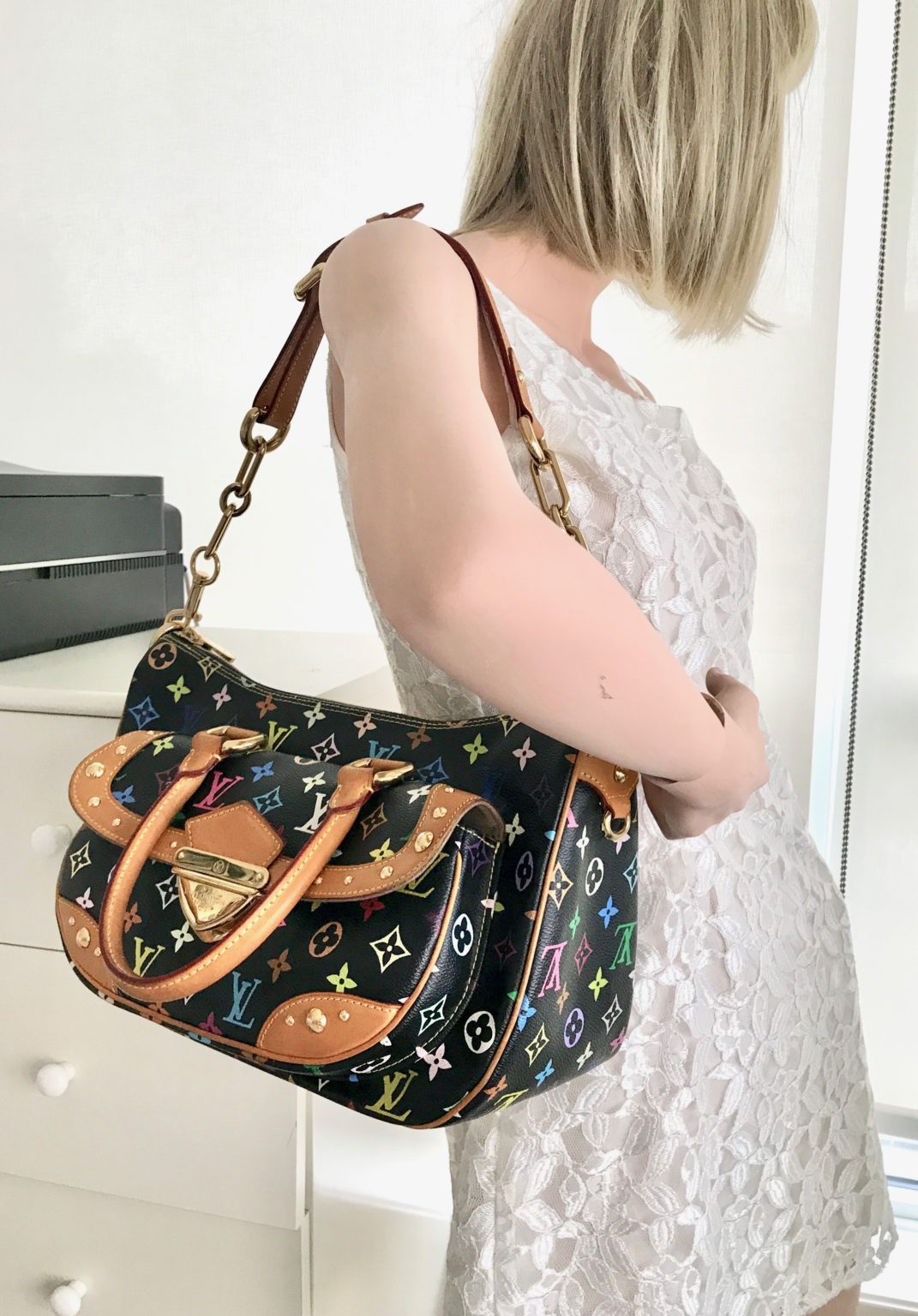 Louis Vuitton Black Multicolor Rita Handbag