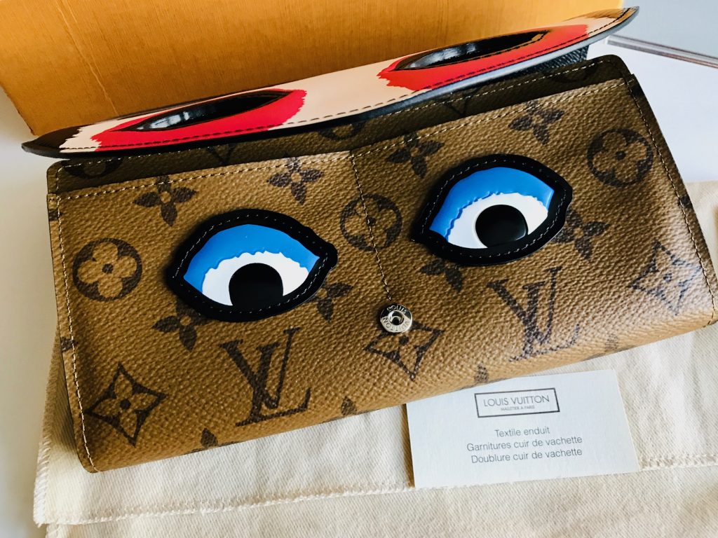 Louis Vuitton Monogram Reverse Epi Kabuki Mask Sarah Wallet