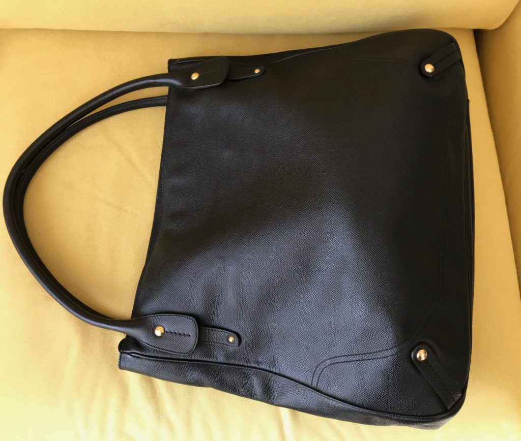 Salvatore Ferragamo Black Leather Large Tote