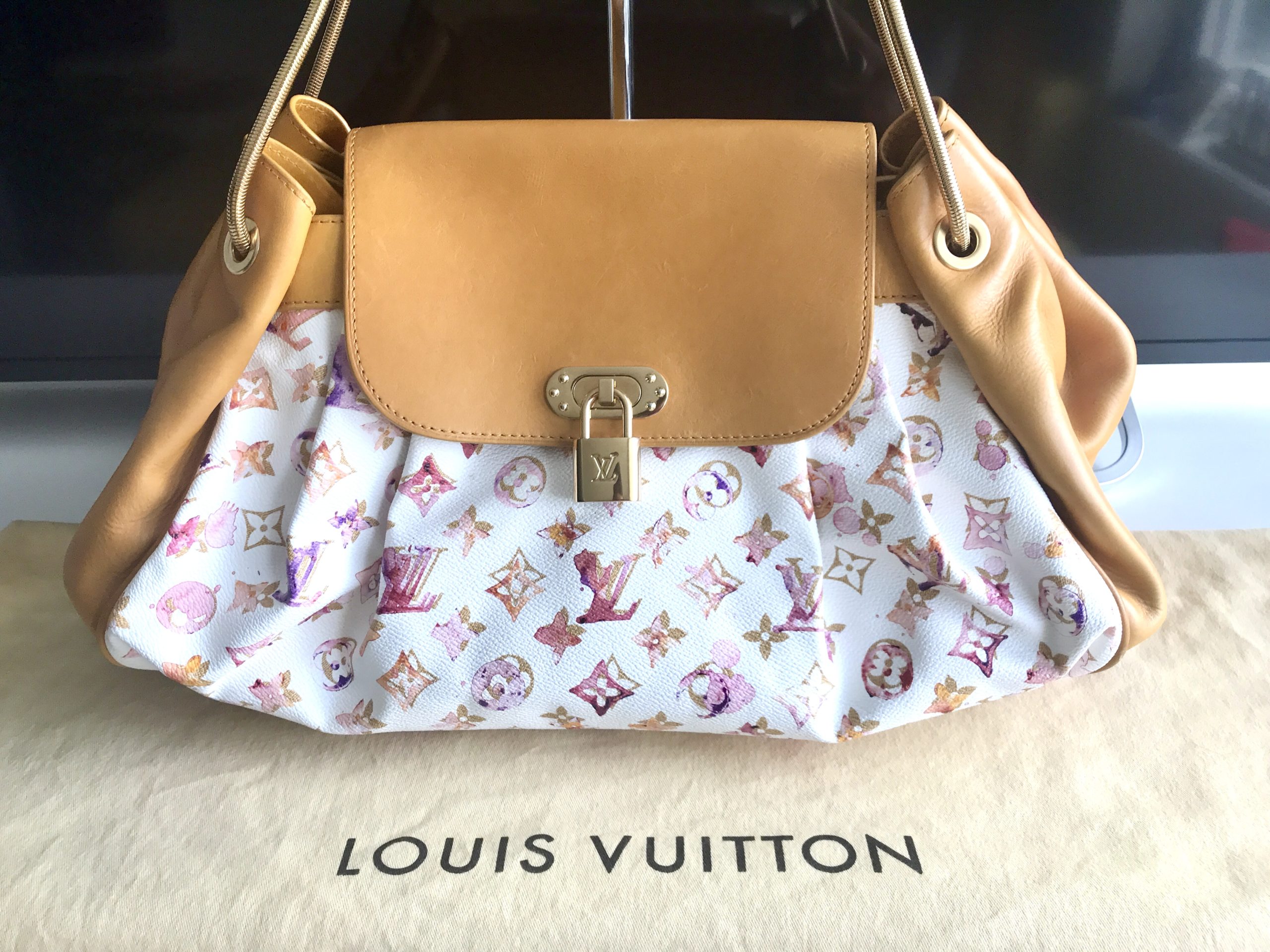 Louis Vuitton, Bags, Louis Vuitton Richard Prince Monogram Watercolor  Aquarelle Jamais Bag