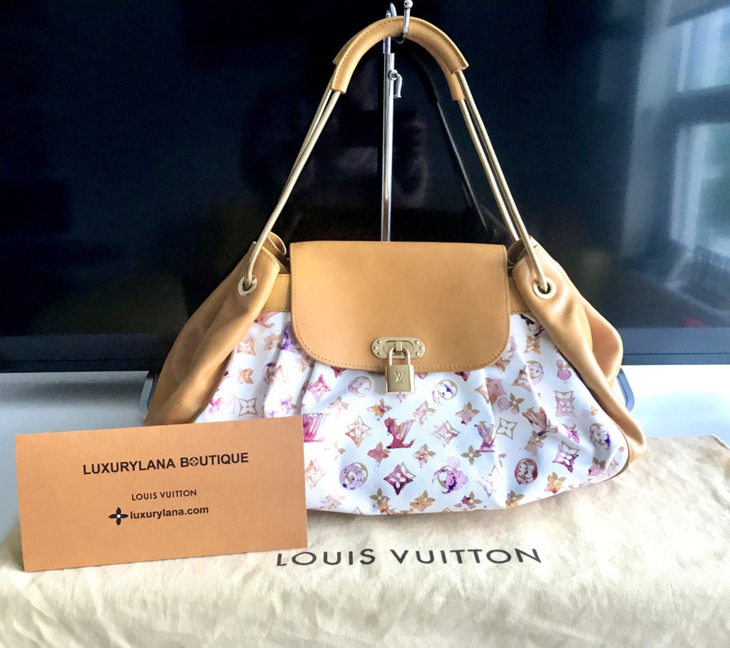 Louis Vuitton, Bags, Louis Vuitton Richard Prince Monogram Watercolor  Aquarelle Jamais Bag