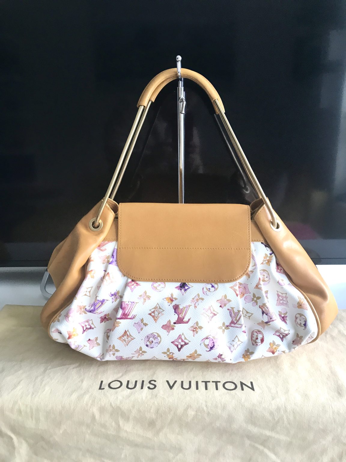 Louis Vuitton Jamais Richard Prince Aquarelle White Watercolor Tote