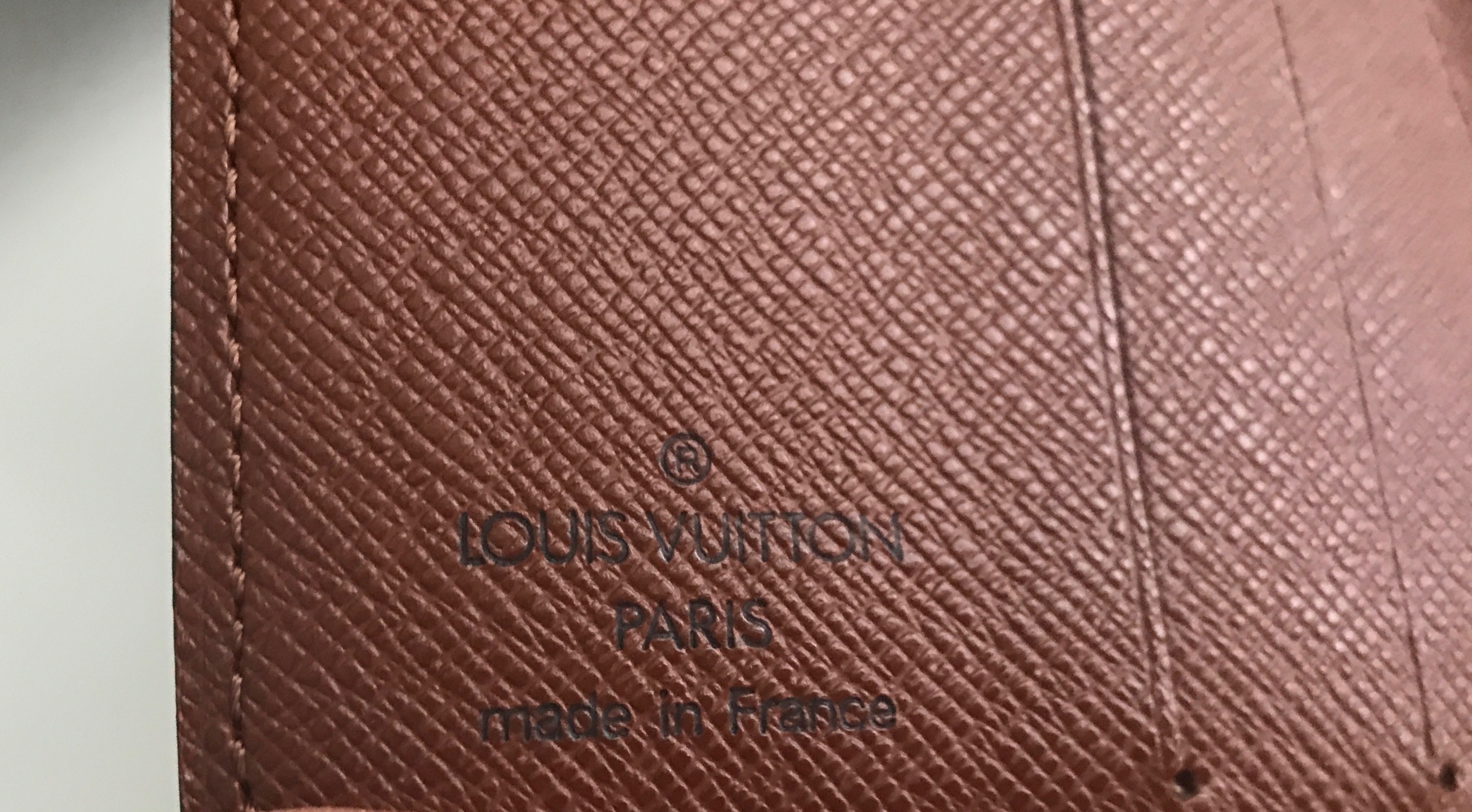 LOUIS VUITTON Monogram Canvas Brown Trifold Long Wallet ~ Made in France
