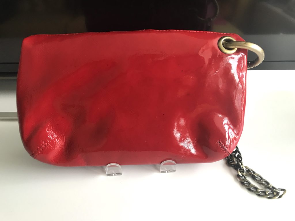 Jimmy Choo Red Patent Mave Clutch