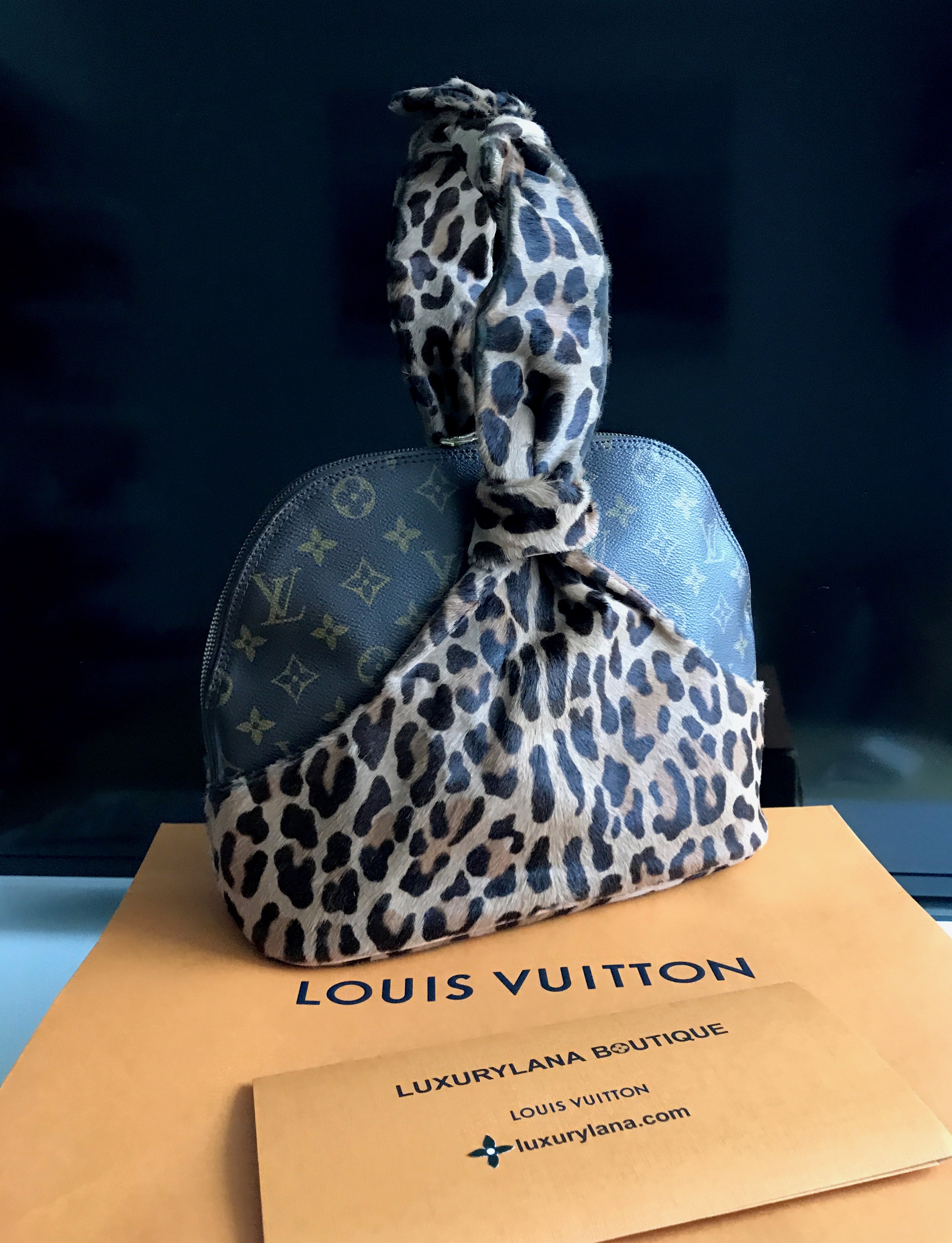 Louis Vuitton Louis Vuitton Alma Azzedine Alaia Leopard Monogram