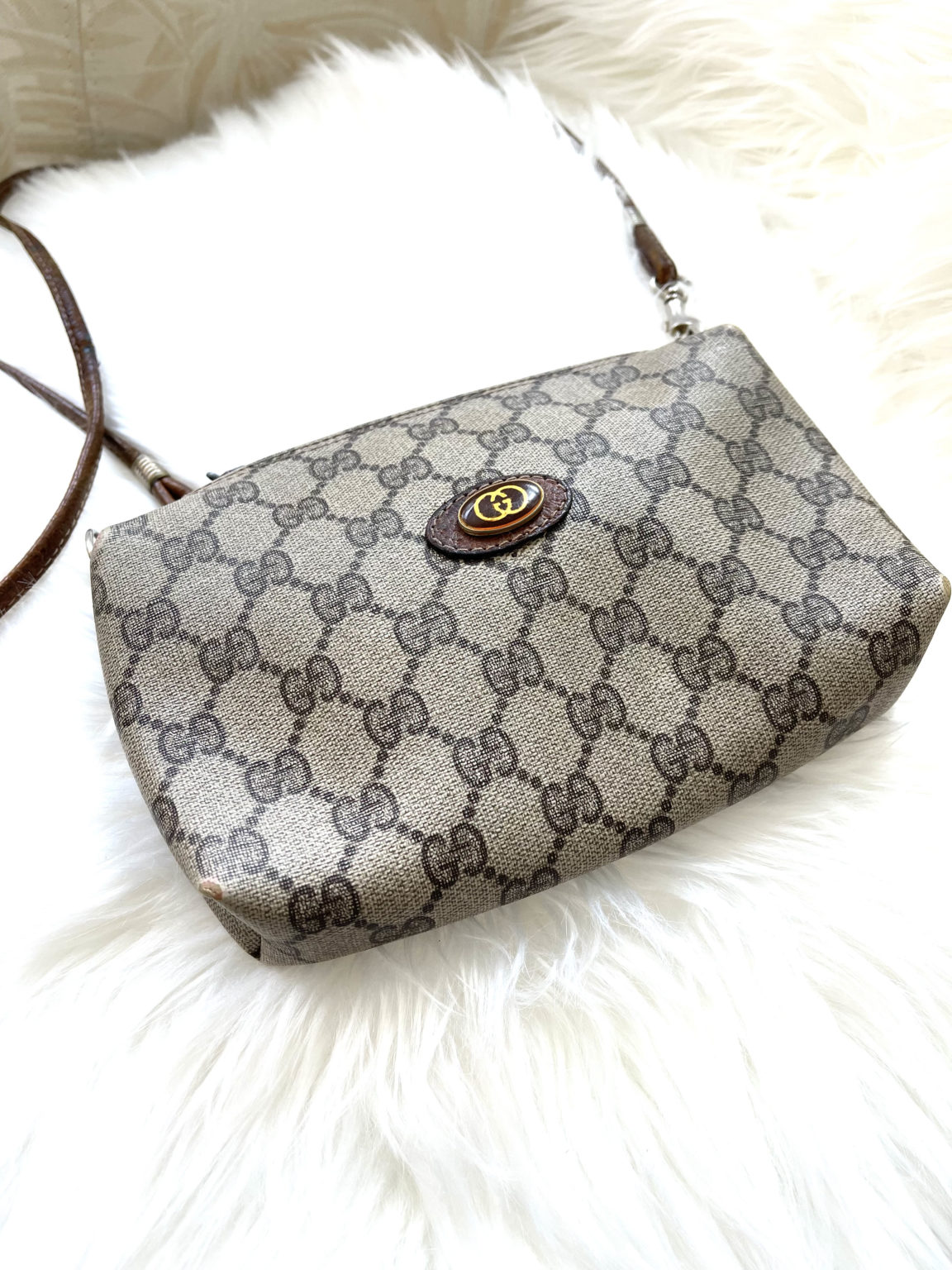 Vintage Gucci GG Monogram Cross Body Small Bag