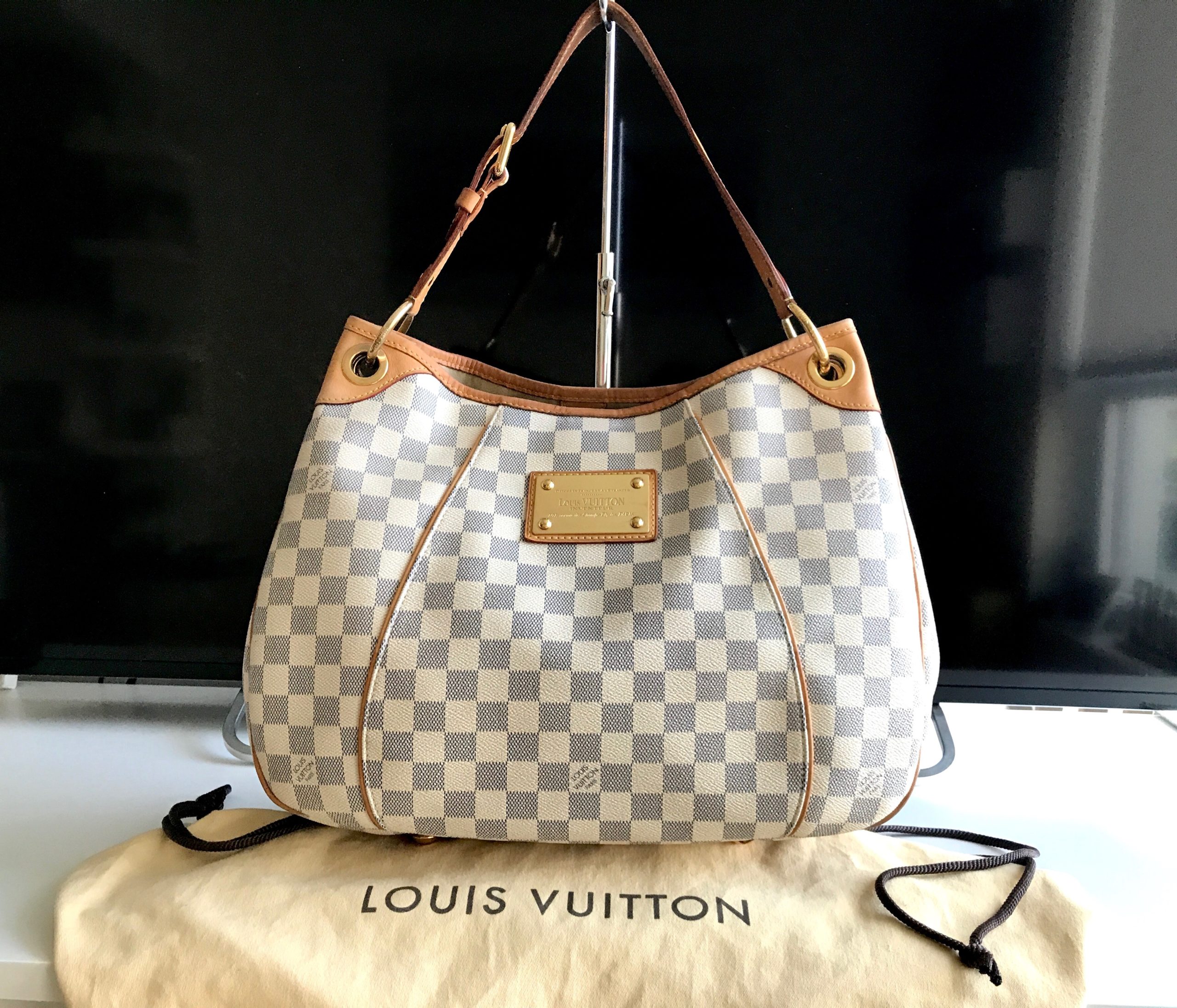 Louis Vuitton Damier Azur Galliera PM Hobo Bag