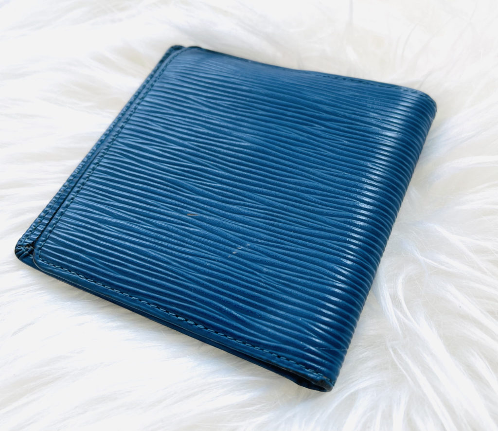 Louis Vuitton Blue Epi Leather Marco Wallet