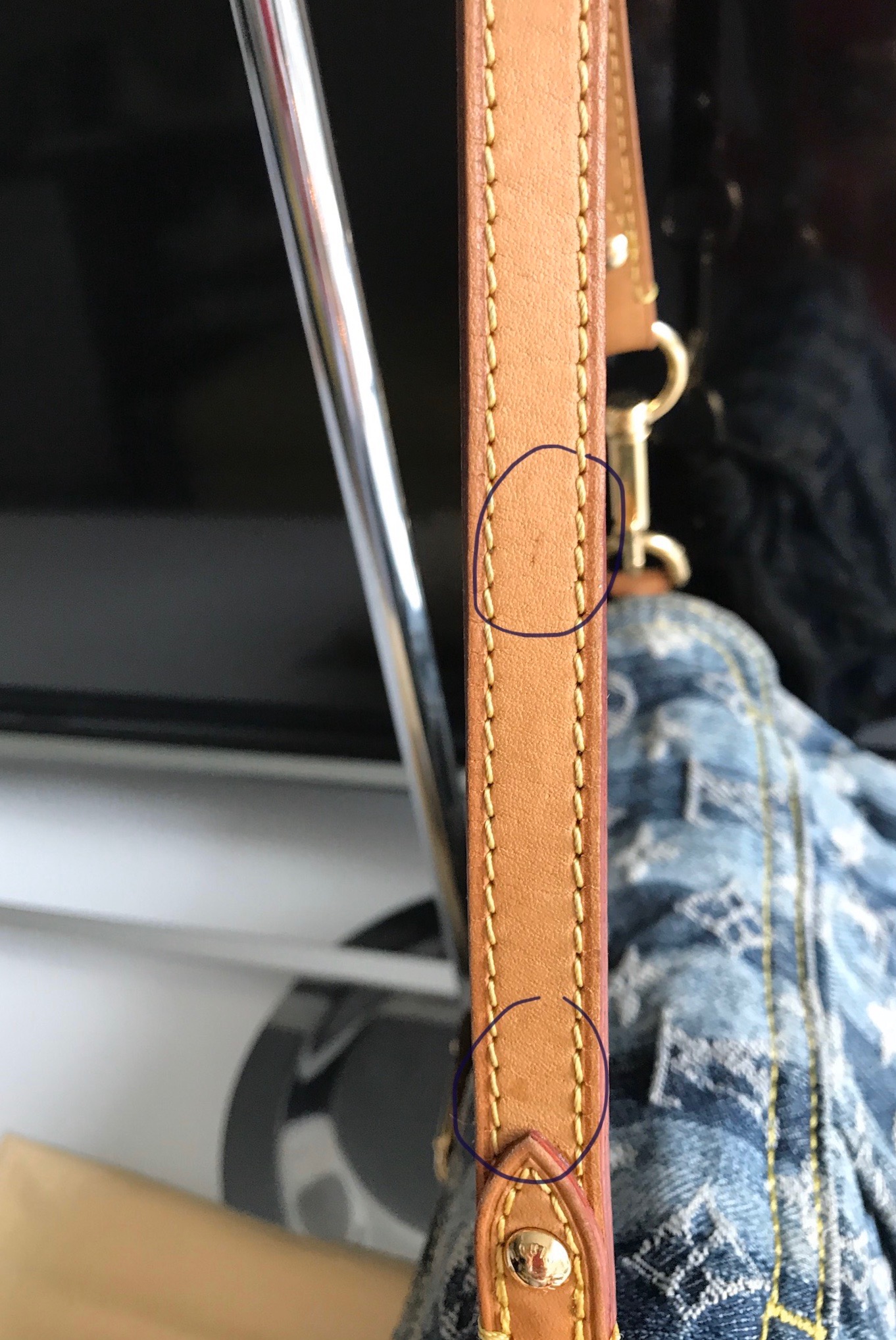lv leather strap replacement
