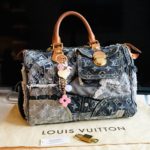 Speedy Louis Vuitton speddy 30 denim patchwork Blue ref.51155 - Joli Closet