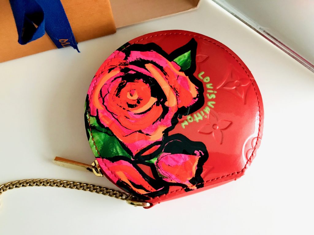 Stephen Sprouse Chapeau Roses Coin Pouch