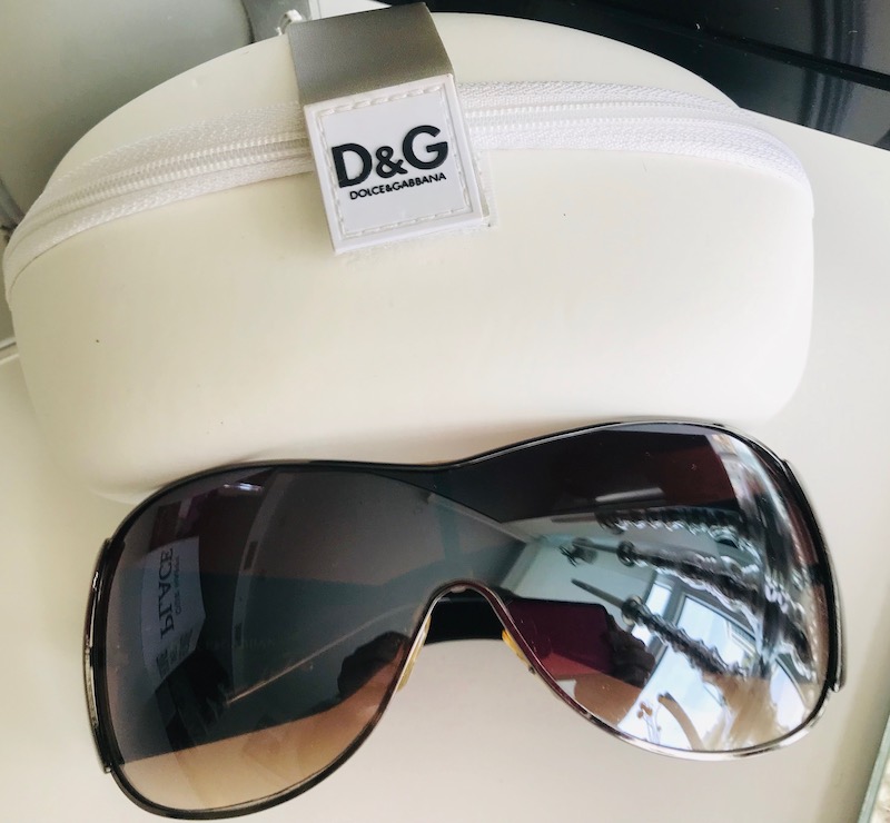 Dolce & Gabbana Purple-Black Silver F863 Sunglasses